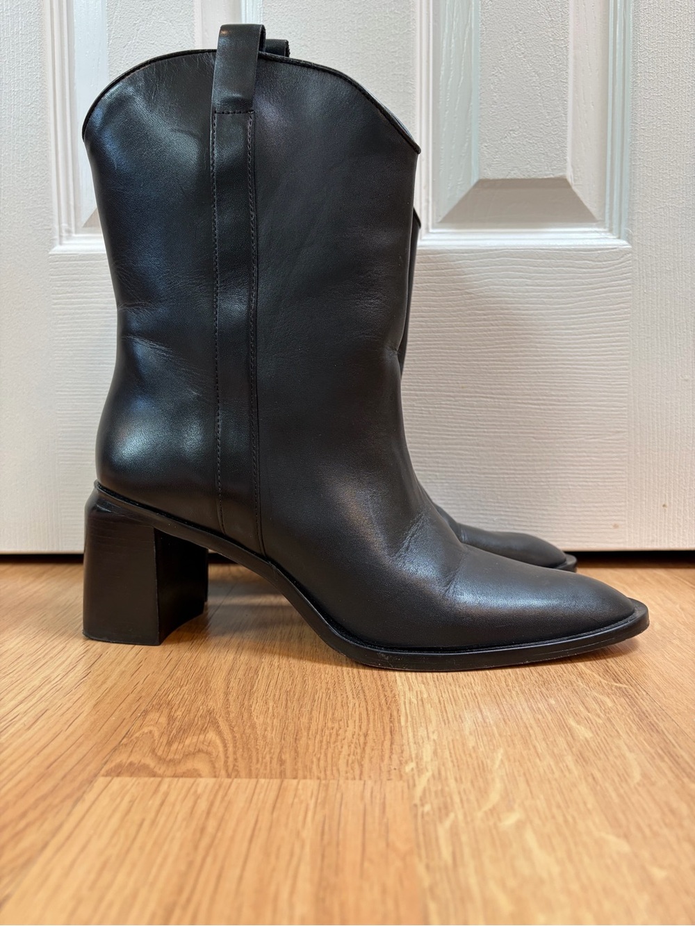 Everlane Black Outlaw Mid Shaft Boot Size 10